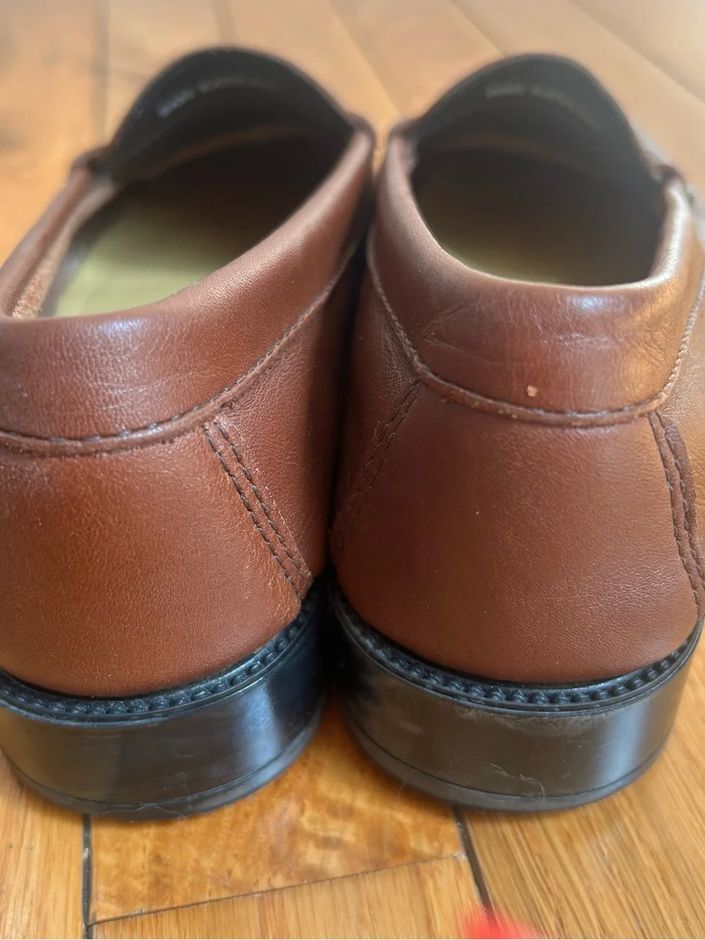 Bass Co Weejuns Bass Kathleen Brown Leather Woman’s Sz 5.5M Penny Loafer VTG